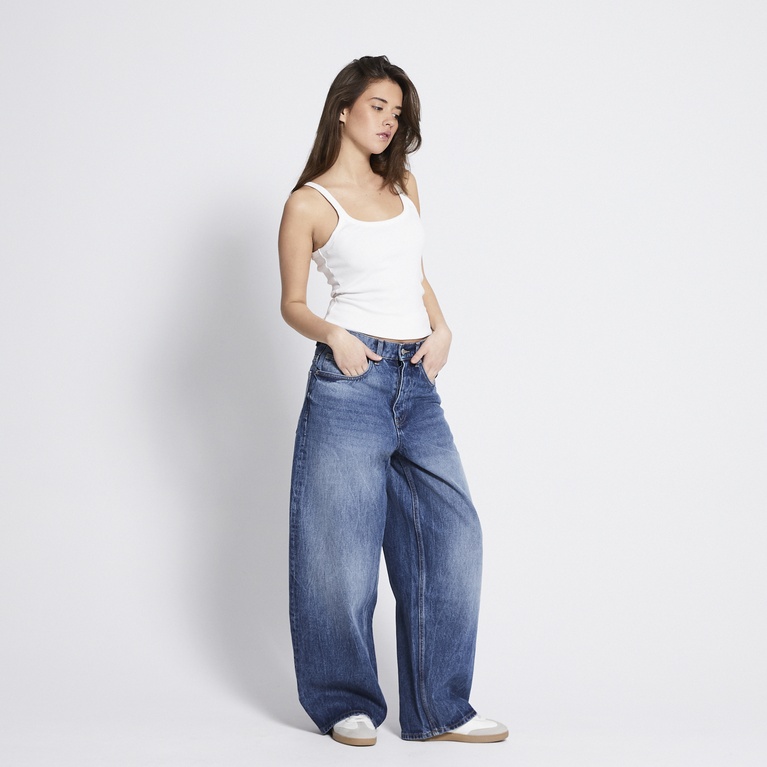 Baggy wide jeans "Giant" Mid wash